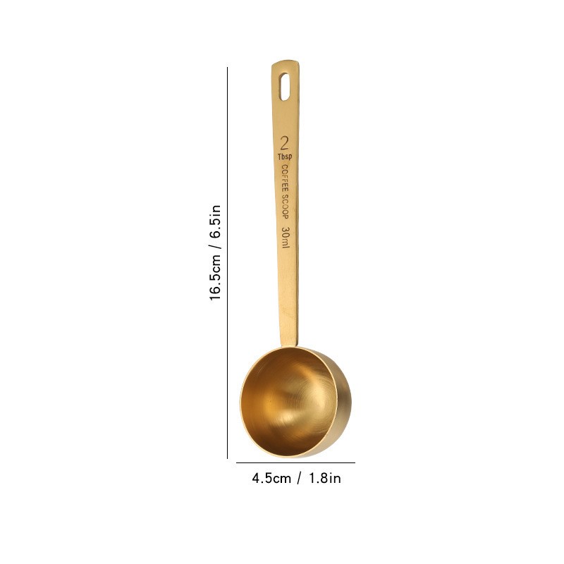 15ml Measuring Scoop Spoon 30ml Measuring Scoop Spoon Stainless Steel Coffee Scoop 15ml Measuring Scoop Spoon Coffee Scoop 30ml Measuring Scoop Spoon Long Handled Metal Measure Spoon Measuring Scoop Spoon Coffee Tools Accessories Tea Tools