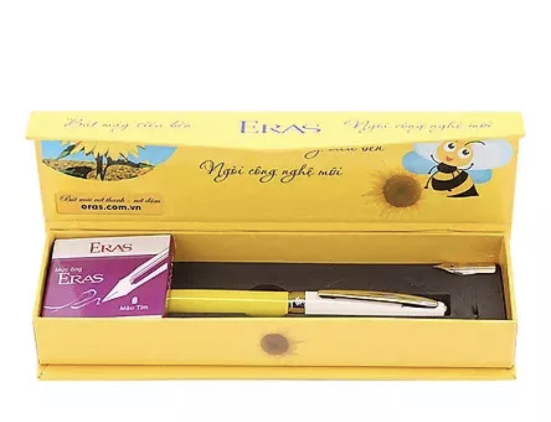 BÚT MÁY HỌC SINH NGÒI SIÊU BỀN ERAS (Tặng kèm ngòi và mực ống)