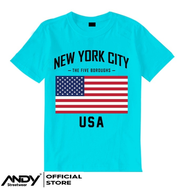 Áo thun nam nữ new york city vải thun cotton mềm mịn