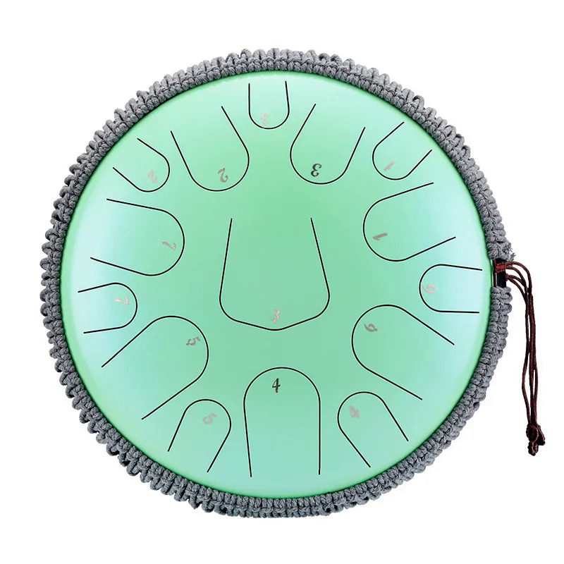 15 Notes Glucophone Steel Tongue Drum 13 14 Inch 15 Notes Ethereal