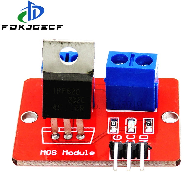 0-24v top mosfet button irf520 mos driver module for arduino mcu arm raspberry pi integrated circuit
