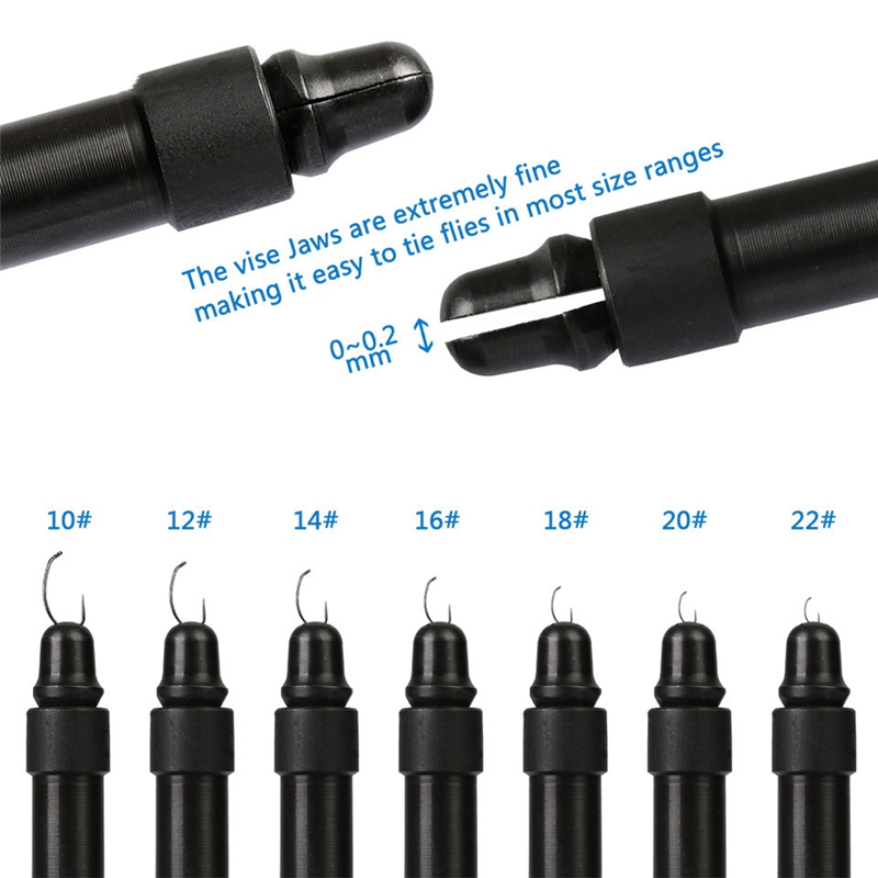 1Pcs Matte Black Iron Rotary CClamp Fly Tying Vise Fly Tying Fishing