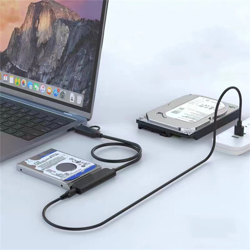 BA [New Arrival] USB 3.0 Type-C To SATA Adapter Cable Hard Drive Adapter Converter External Converter For SSD/HDD Data Transfer