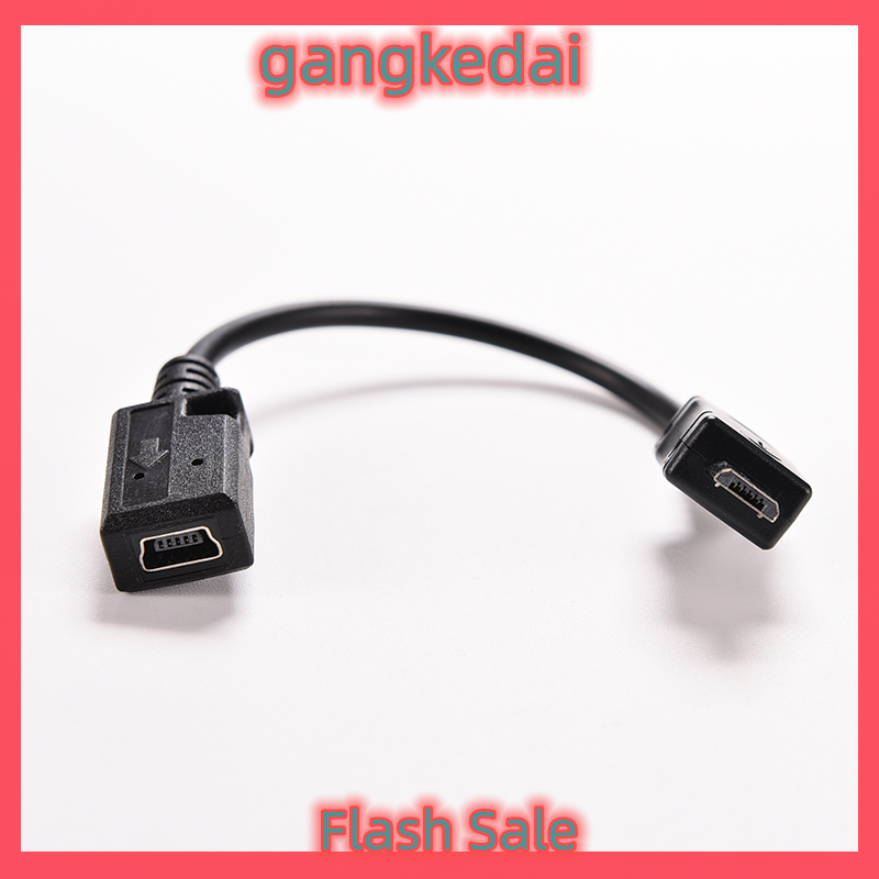 Gangke Micro USB Nam để Mini USB nữ dữ liệu Sync phí Adapter Cáp