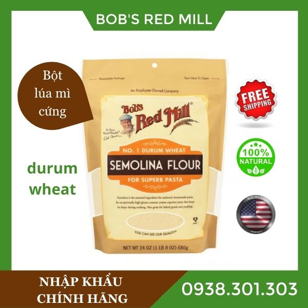 Bột mì Semolina Bob's Red Mill 680gr