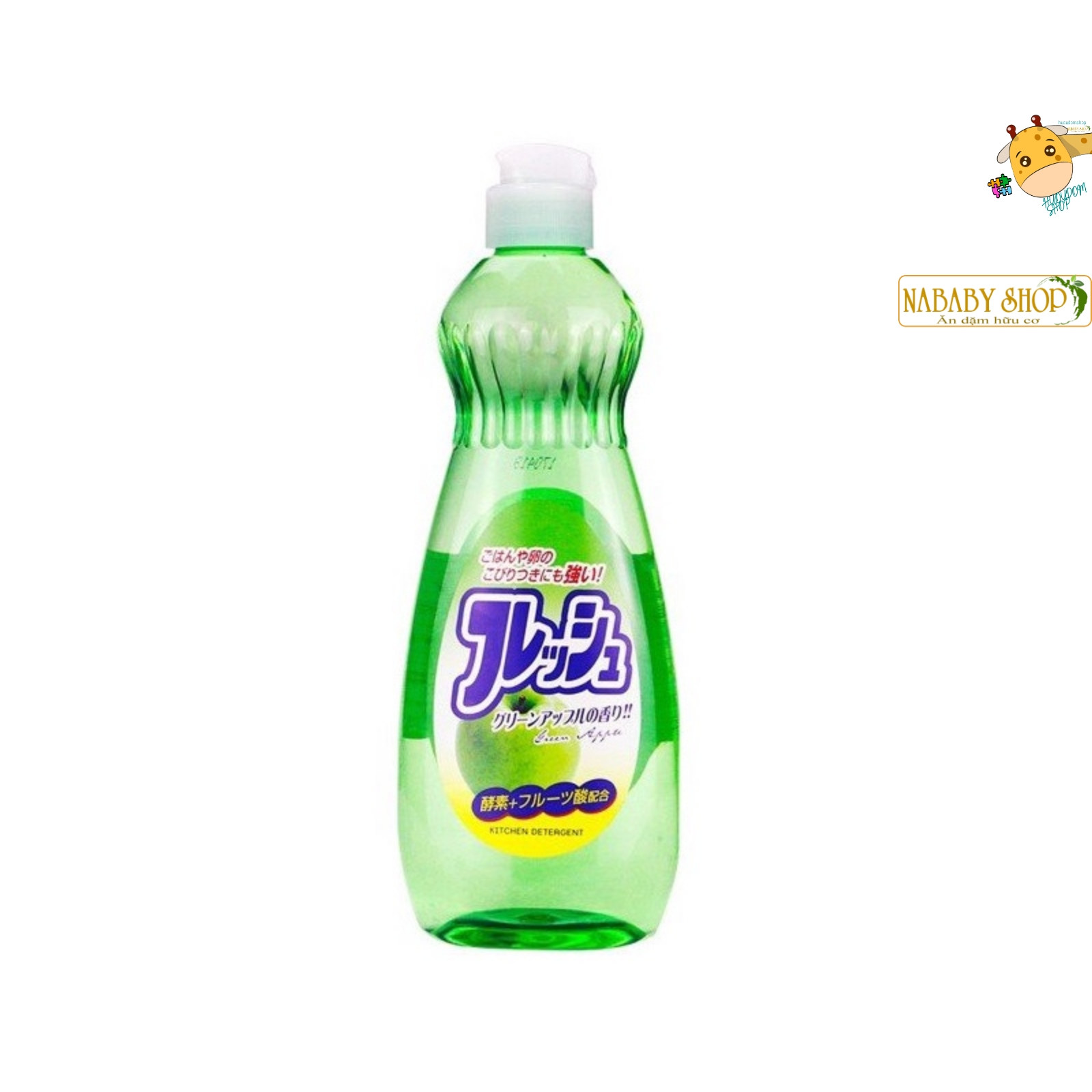 Nước rửa chén Rocket Hữu Cơ Nhật Bản 600ml, nước rửa chén thơm mát