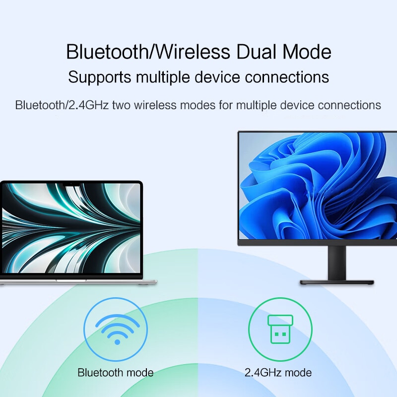 Bluetooth Mouse For Microsoft Surface Pro 9 8 5 6 7 X Surface Go 3 Book Laptop PC Wireless Mouse Reable Mute Gaming Mouse