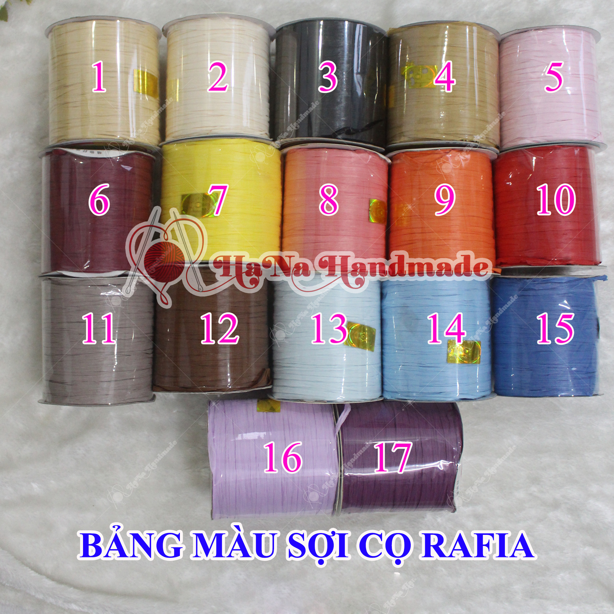 Sợi cọ raffia / sợi cọ đan móc 139k/ cuộn