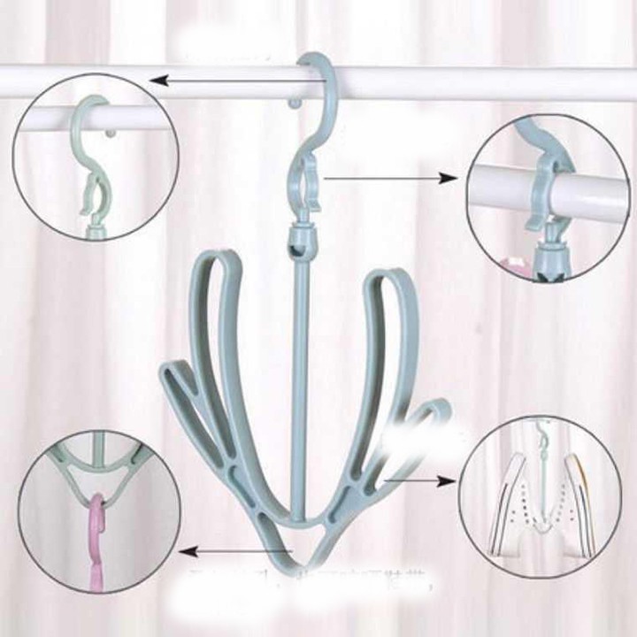 [HCM]Móc Phơi Giày Dép Đa Năng Bằng Inox 304 Chống Gỉ Sét