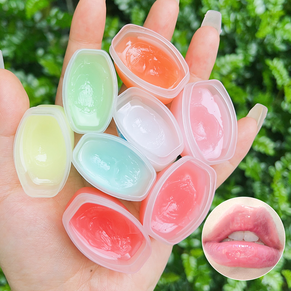 Moisturizing Lip Balm Set 4-8pcs All-natural Lip Mask for Dry Lips Refreshing Anti-Cracked Lip Gloss Treatment Vaseline Makeup.