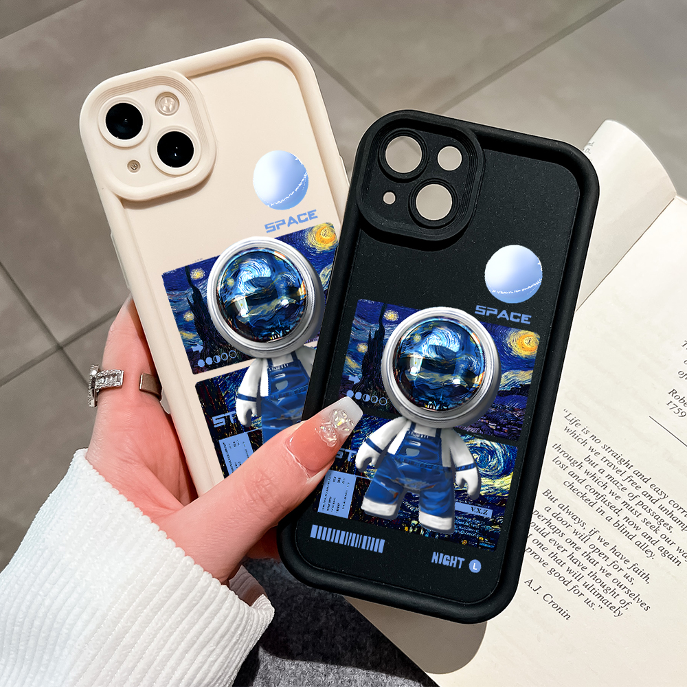 UCUC%20for%20iPhone%2011%2012%2013%20Mini%2014%2015%2016%20Pro%20Max%205S%206S%207%208%20Plus%20SE%202020%20XS%20Max%20XR%20Back%20Cover%20Oil%20Painting%20Astronaut%20Ladder%20Camera%20Soft%20Rubber%20Phone%20Case%20-%20Image%204