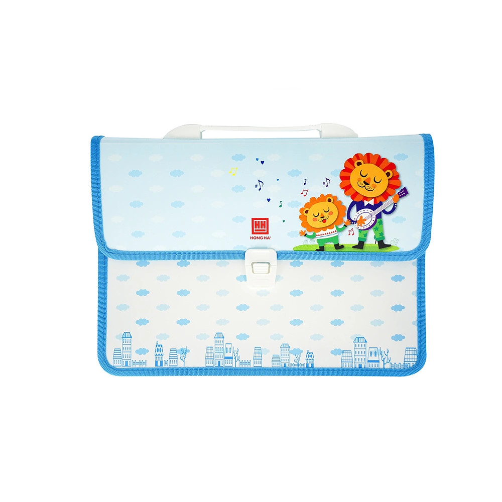 Cặp học thêm 2 ngăn hồng hà 3859