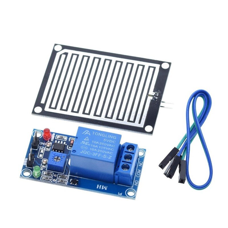 Snow Raindrops Detection Sensor Module Rain Weather Module Humidity For Arduino Relay Control Module Rain Water Sensor Module