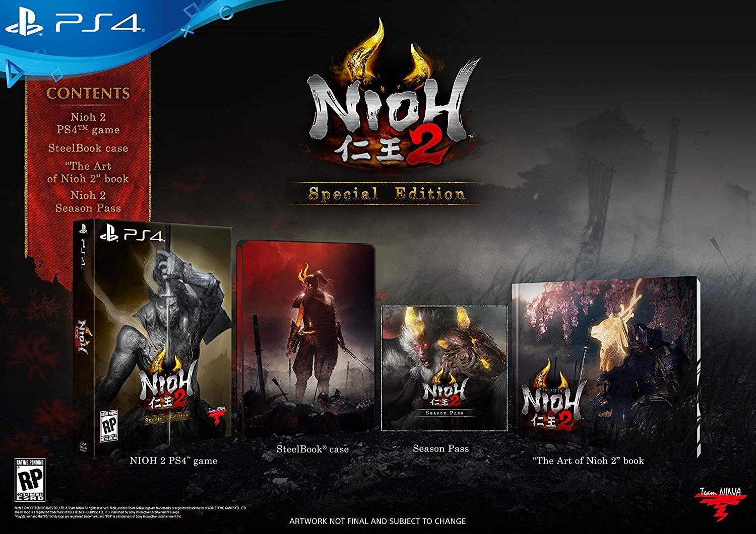 Đĩa Game PS4 - Nioh 2 Special Edition Hệ US