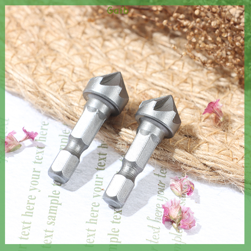 Gaib 6 Flute Countersink Drill Bit Chamfer Cutting Woodworking Tool hexagon handle