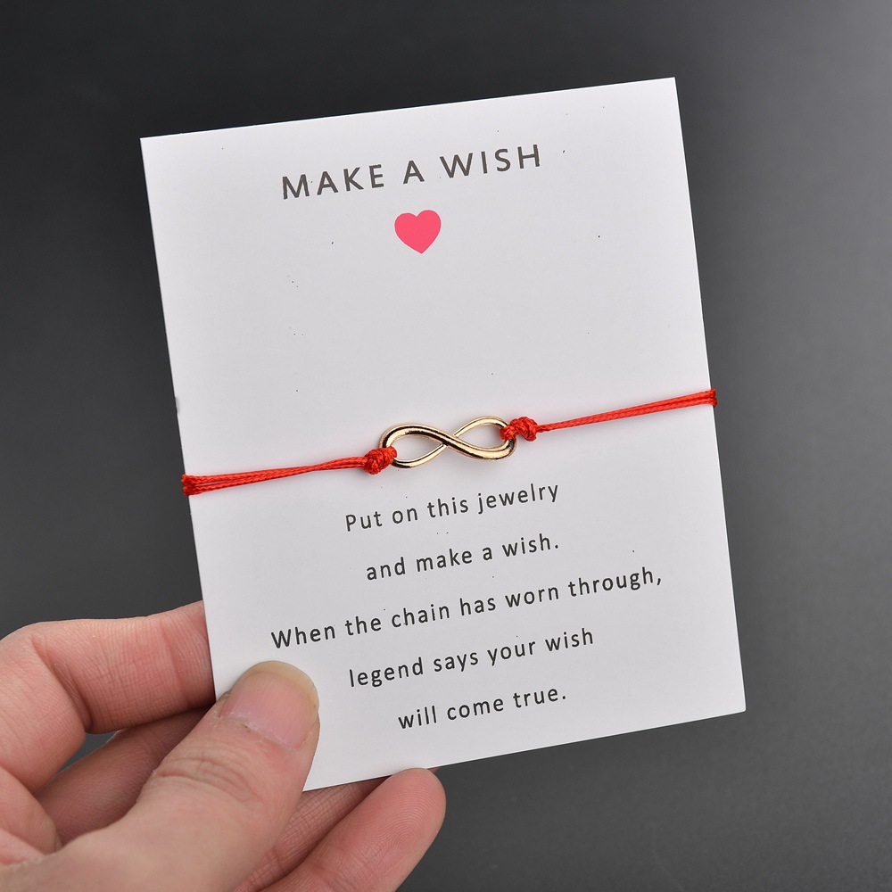 Popular Accessories MAKE A WISH Blessing Card Hand Rope Unlimited ...