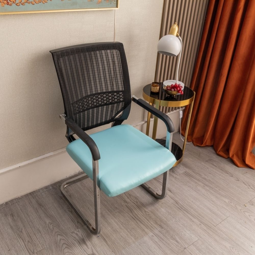 Waterproof Office Chair Cover PU Leather Solid Computer Chair Backrest Cover With Chair Seat Cover Stretch and Washable