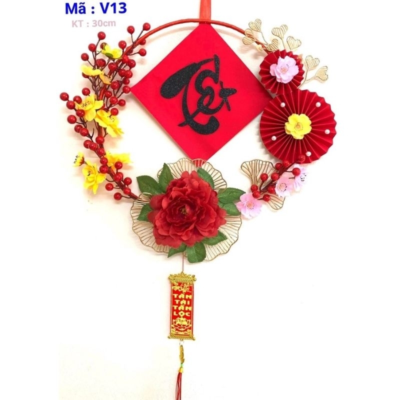 (Trang trí tết) mẹt trang trí tết, trang trí góc tết