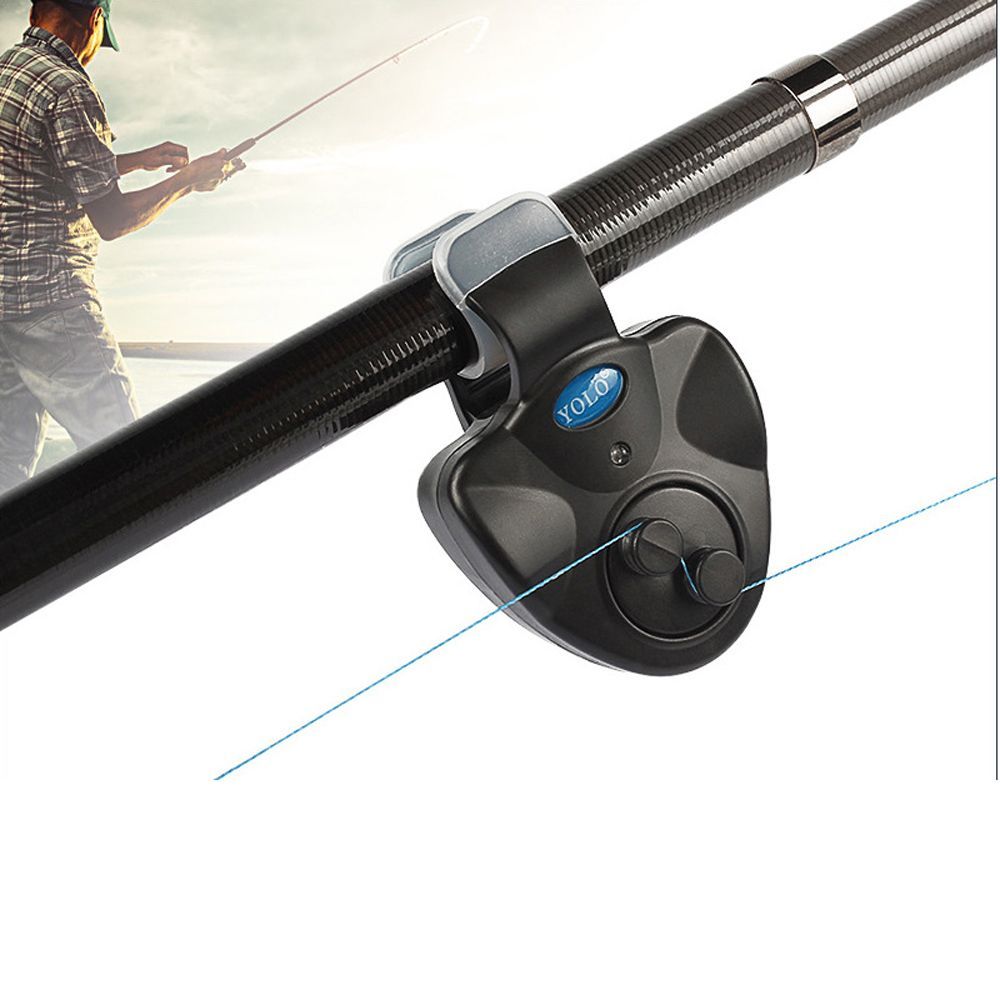 HSNNG Energy Saving Outdoor Fishing Gear A Fishing Tool Sound Finder Alarm Bell LED Lights Fishing Alarm The Fish Bite Alarm Electronic Alarm Fishing Alert