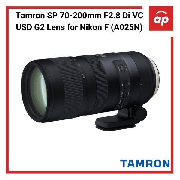 Tamron SP 70-200mm F2.8 Di VC USD G2 Lens for Nikon F (A025N) and Canon EF  (A025E) - (Local 3 Years Warranty) | Lazada Singapore