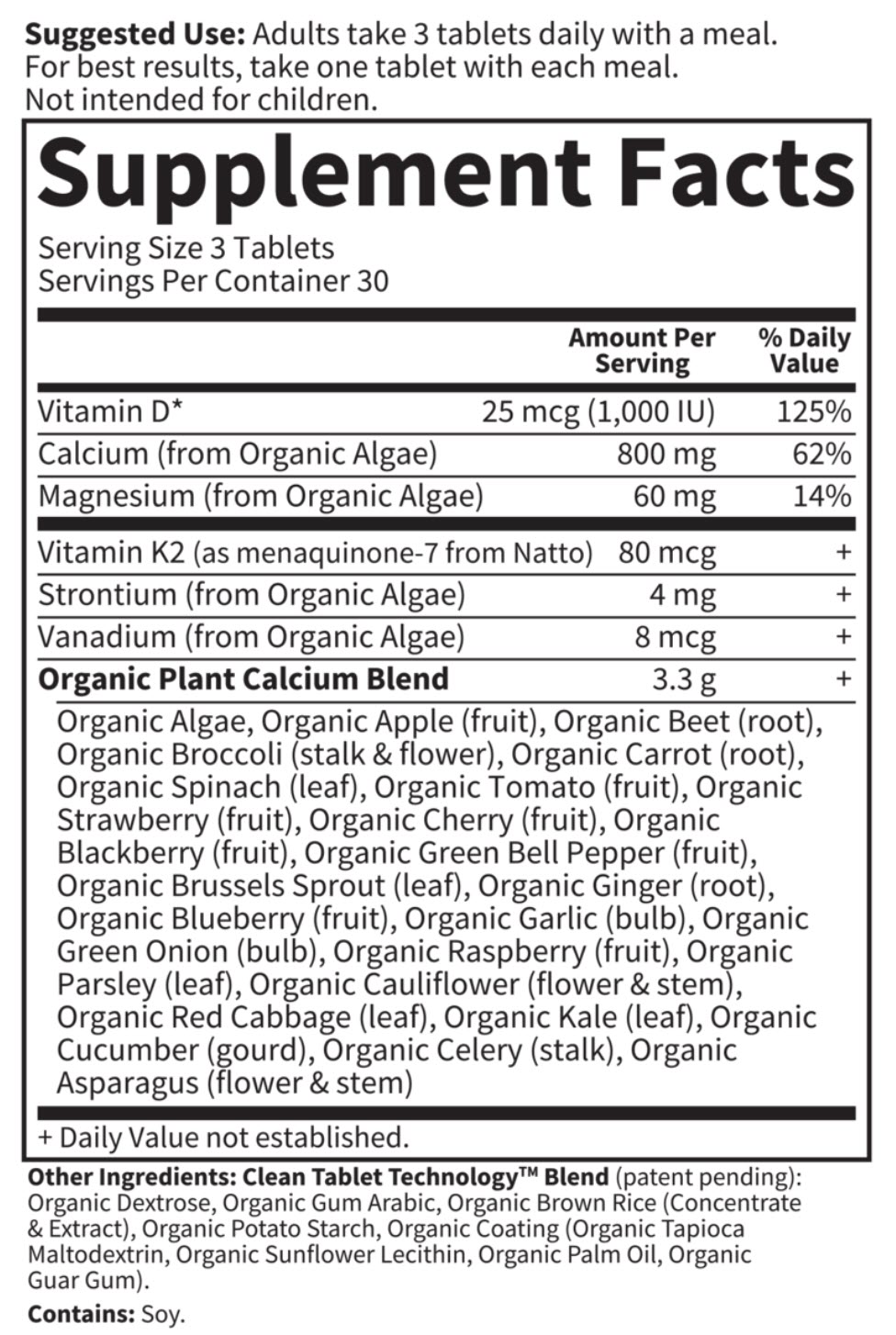 CANXI THỰC VẬT HỮU CƠ MYKIND ORGANICS