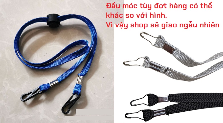 Dây Đeo Khẩu Trang Bản Dẹt Phong Cách Hàn Quốc Cho Trẻ Em Và Người Lớn Chống Thất Lạc, Rơi Bẩn [ Nhiều Màu Sắc]