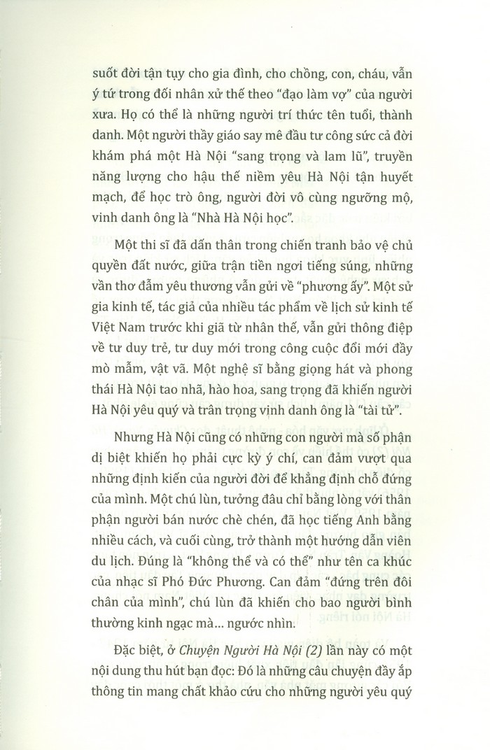 Chuyện người Hà Nội * * (Bìa cứng)