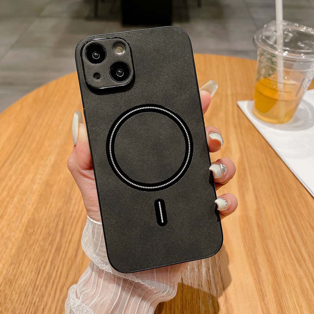Luxury leather for magsafe phone case for iphone 15 pro max 15 plus 14 pro max 14 plus 13 pro max wireless charge cover case for iphone 12 pro max 11 pro max