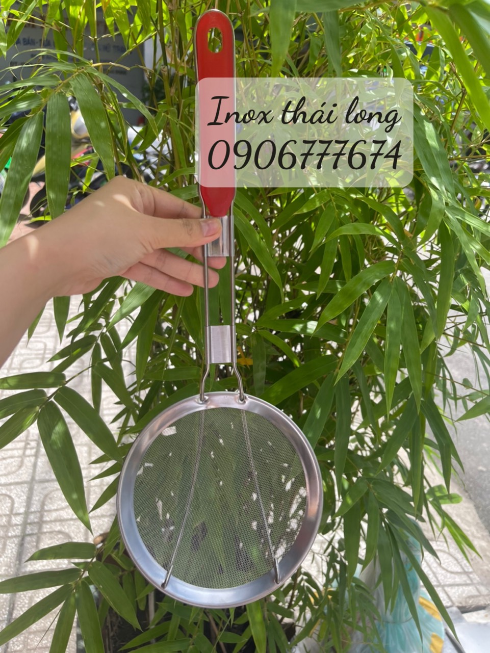 Vợt Hớt Bọt Thái Cán Đỏ [Rẻ vô địch] [Có sẵn] [Siêu Sale] [Ảnh thật]