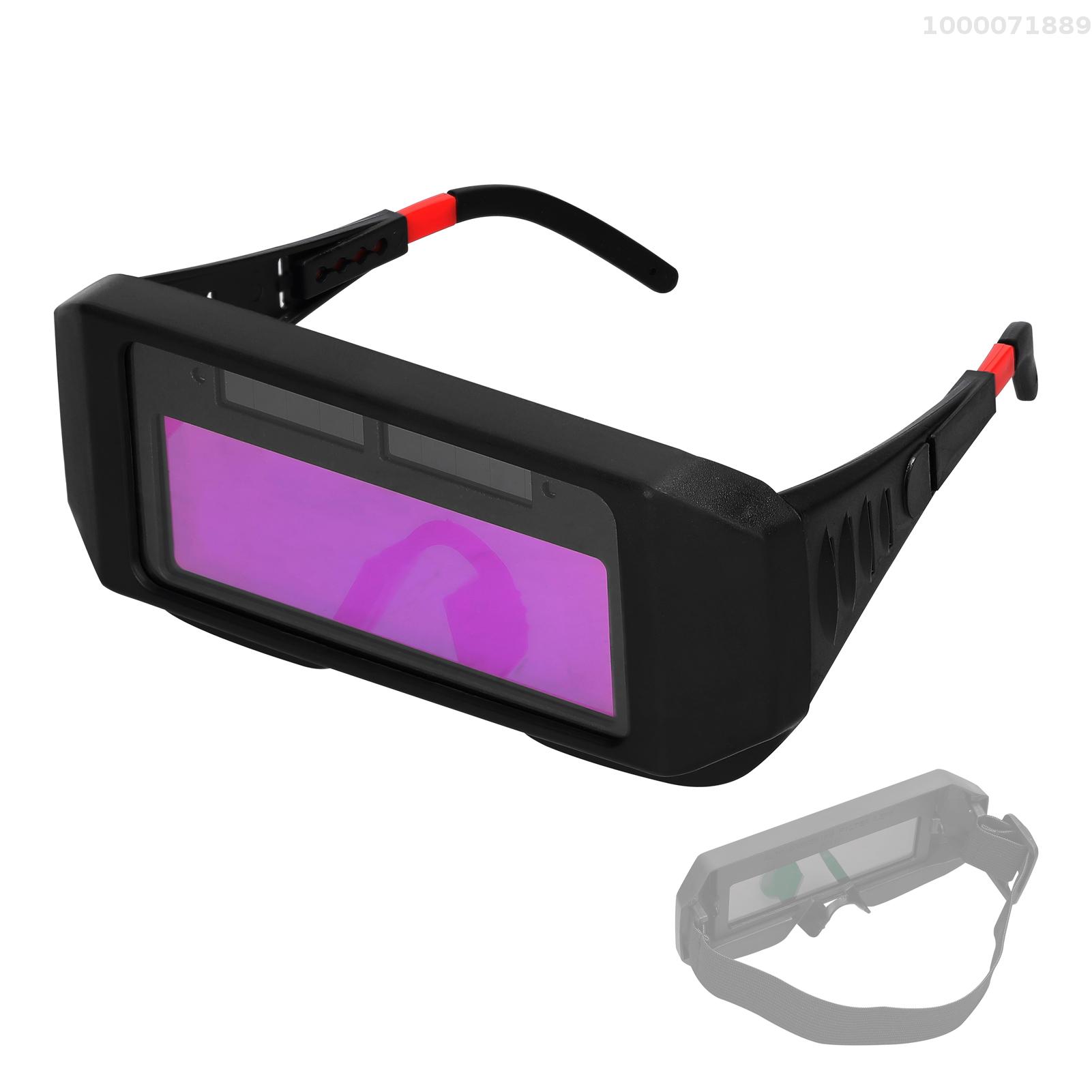Solar Power Automatic Dimming Welding Glasses HeadMounted Welding Eyeglass Welding Argon Arc Welding Glasses Protective Welding Eyeglass