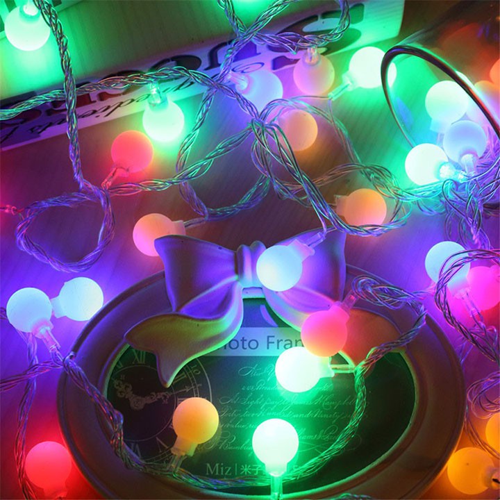 Dây led chớp bi đục [ chớp đủ màu - dài 10m]