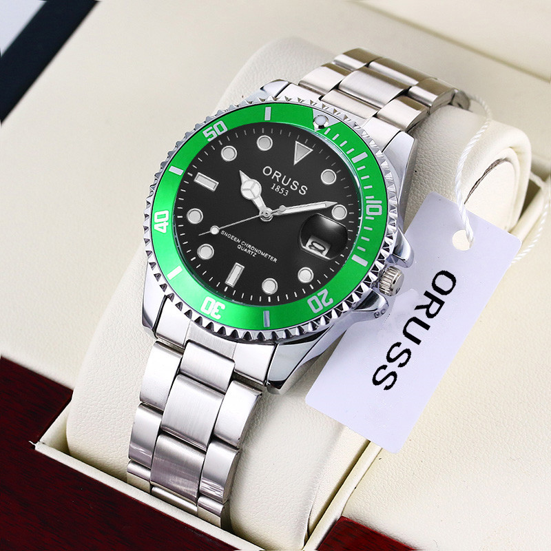 Tiktok Water Ghost Watch The outer ring can rotate Exquisite men's