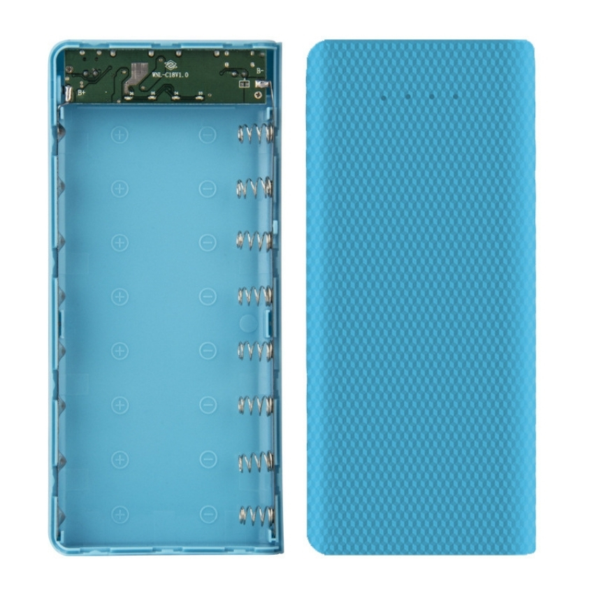Mạch sạc dự phòng 2A 8cell dùng pin 18650 mạch sạc , sạc dự phòng màu xanh dương