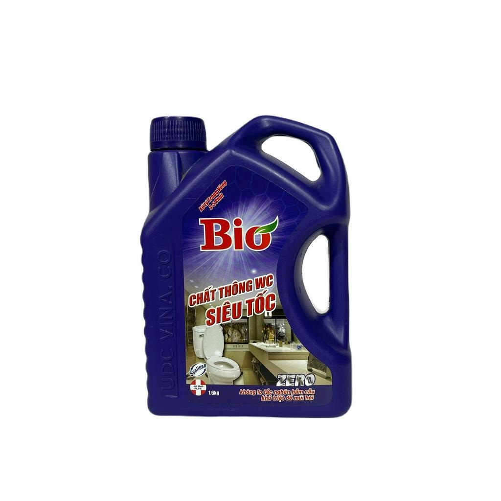 Nước thông cầu cống mạnh siêu tốc bio 1,6kg thông tắc nghẽn cầu cực mạnh