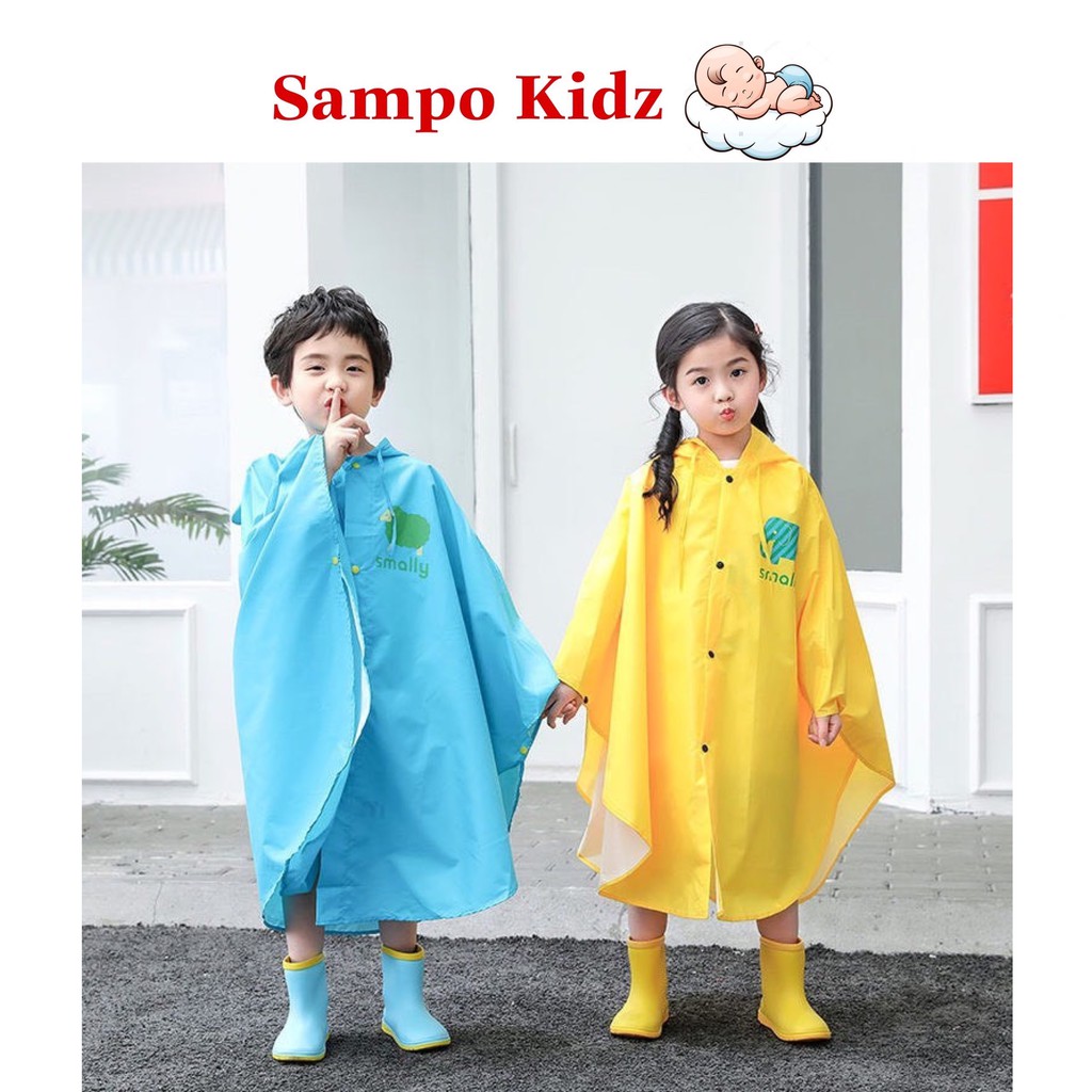 (MẪU 2023) ÁO MƯA CÁNH DƠI SMALLY CHO BÉ
