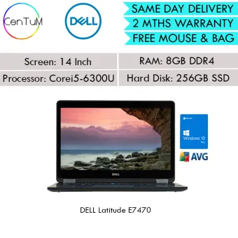 Same Day Delivery Refurbished Dell Latitude E7440 Ultrabook Core I5 4310u 2 00ghz 8gb 128ssd 500sata Win10 Pro Notebook Laptop Extended Warranty Up To 24 Months Lazada Singapore