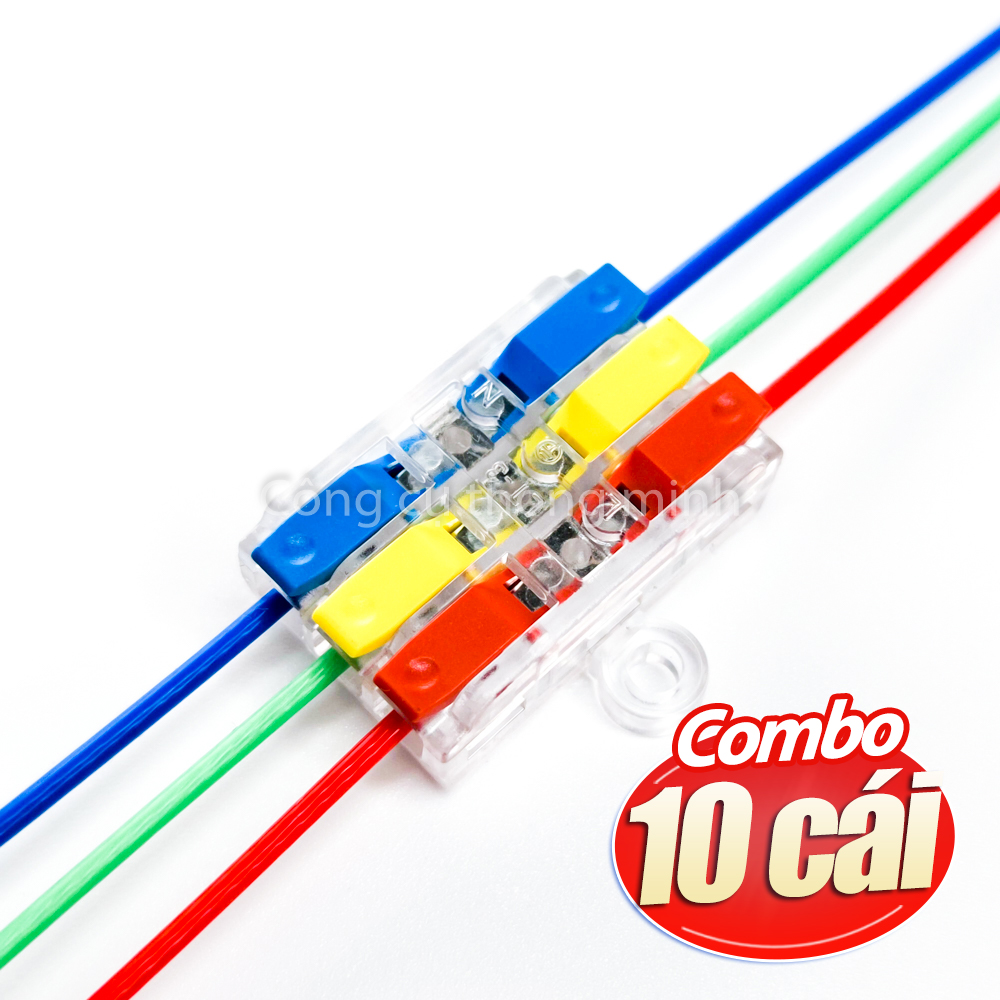 Combo 10 chiếc cút nối dây điện LT2 LT3 chịu tải 32A - dây tối đa 2.5mm2