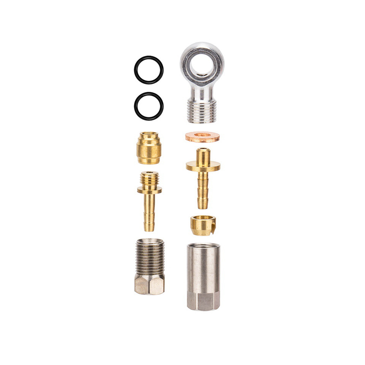 Bike Hydraulic Disc Brake Connector for Bicycle Brake Hose Kit with Olives& Sealing Ring&Oil Needle