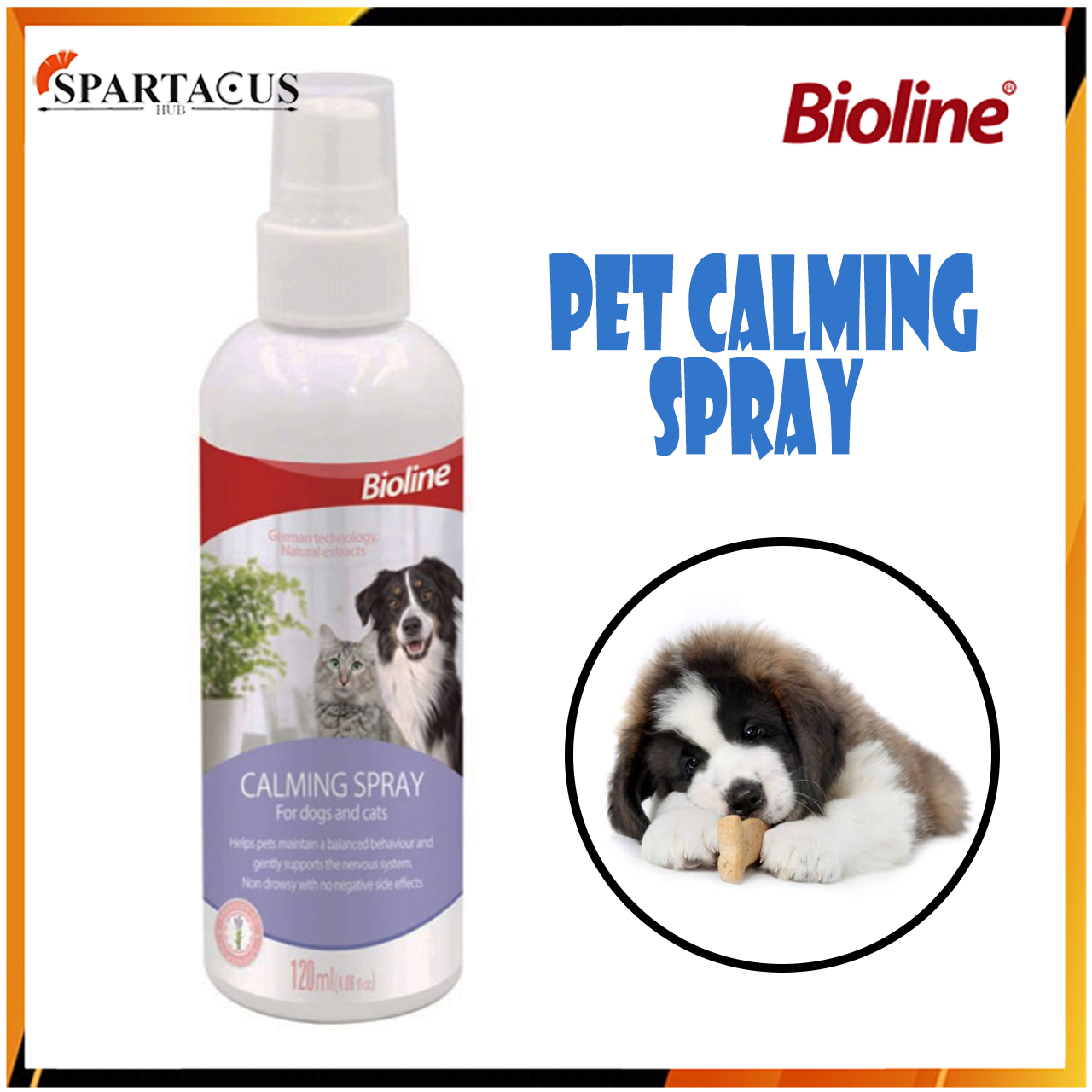 Bioline Pet Calming Spray 120ml for Dogs & Cats Lazada PH
