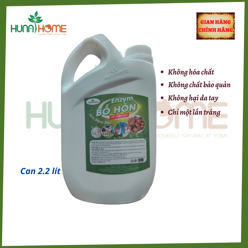 Nước rửa bát Enzyme Bồ hòn Huna'shome 500 ml