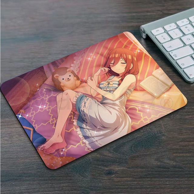 Nakano miku Anime Anti-Slip Office Computer Desk Mat Table Keyboard Big Mouse Pad Laptop Cushion Non-slip Office Desk Accessorie