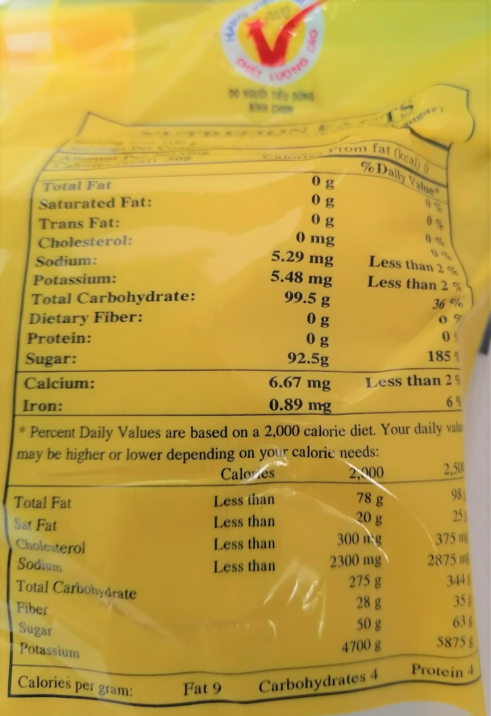 [Túi 1 Kg] ĐƯỜNG PHÈN NÂU [VN] ANH ĐĂNG Brown Rock Sugar