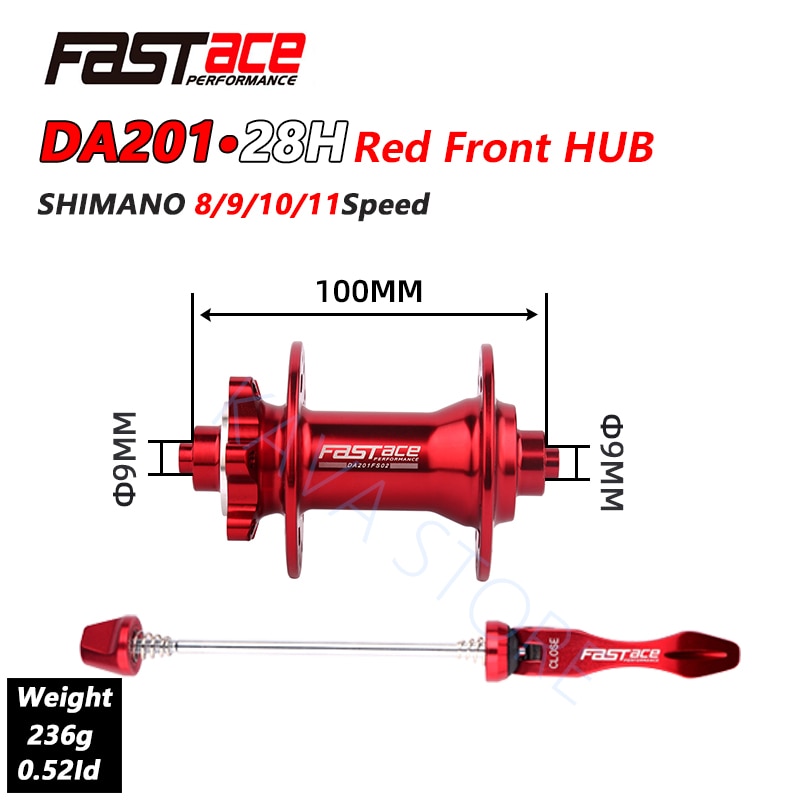 Fastace hub da201 sealed bea disc brake 24 28 32 holes bicycle quick release 8 9 10 11 speed 30 s mtb mountain bike hub