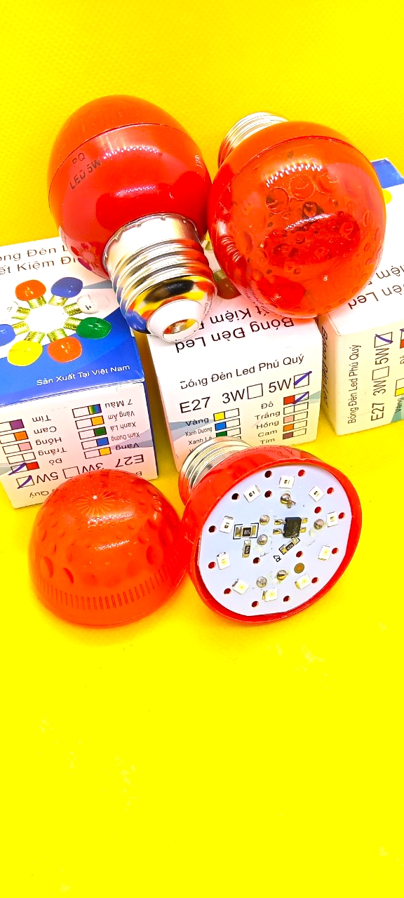 bóng đèn led đỏ E27
