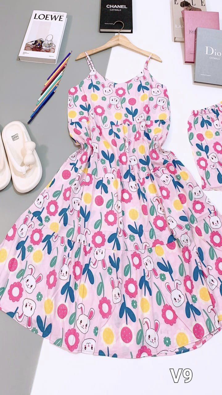 ĐẦM TOLE DÂY KÈM QUẦN (M-XL)