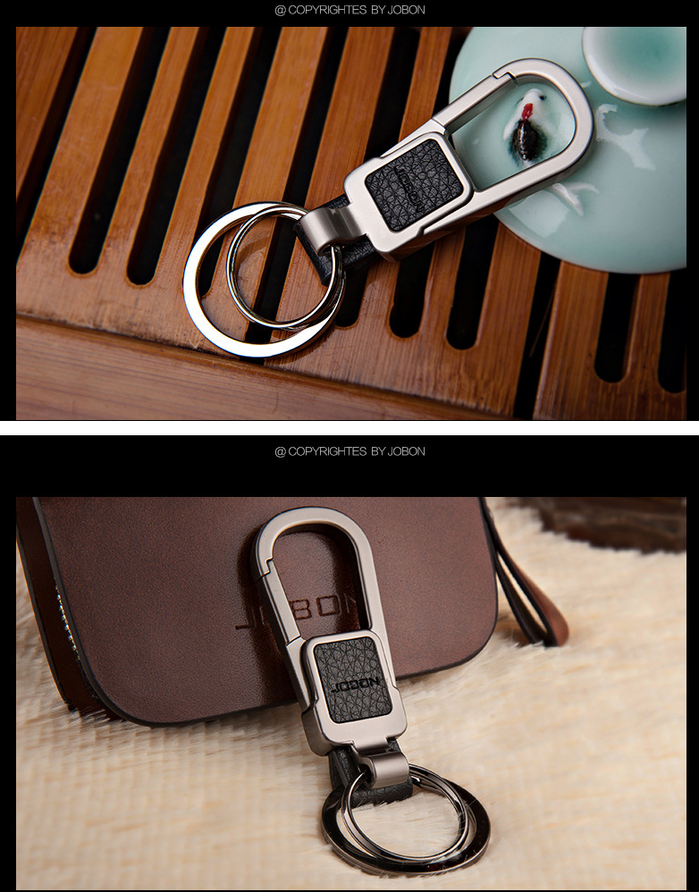 Móc Khóa Da Cao Cấp Jobon Car Keychain