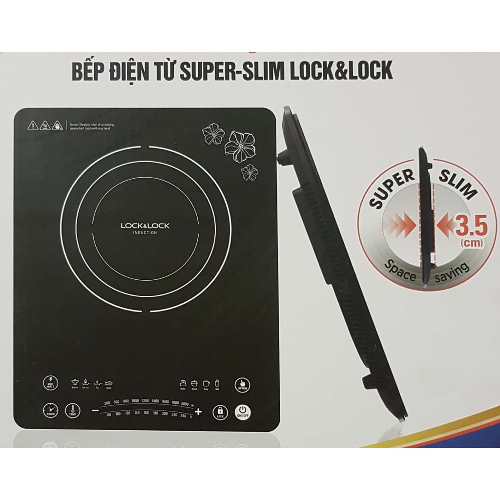 Bếp điện từ ULTRA-SLIM LOCK&LOCK - EJI135