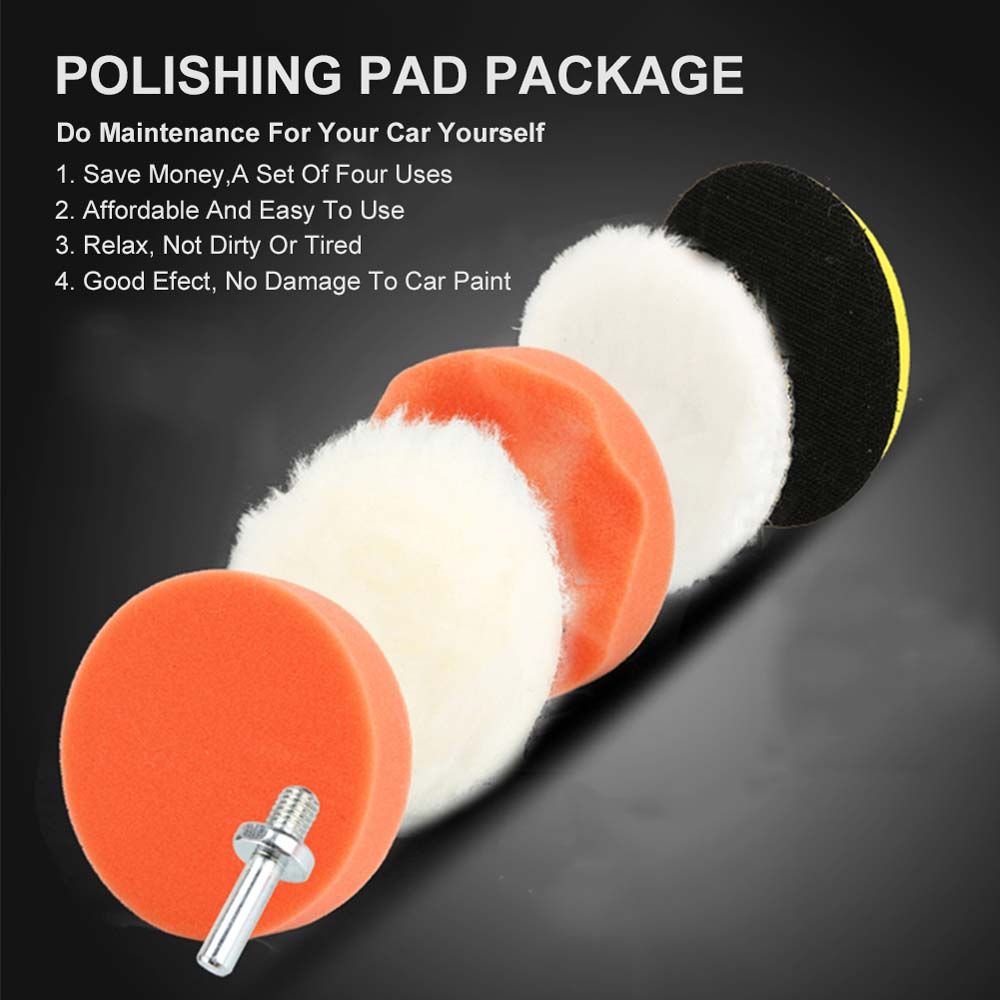 Buffing Self-Adhesive Polishing Pad Car Polisher Wax Collecting Tray ...