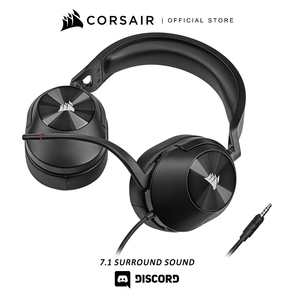 CORSAIR GAMING HEADSET (หูฟัง) HS55 SURROUND (WHITE) By Speed Computer