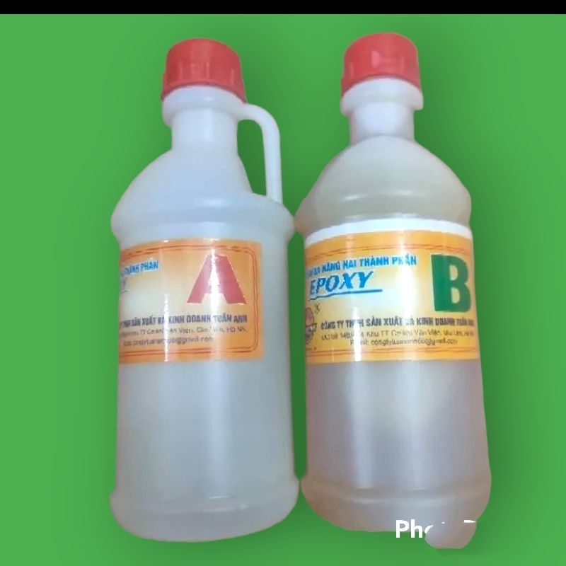 Keo dán epoxy hai thành phần, keo AB đa năng tiện lợi loại 350ml và 500ml